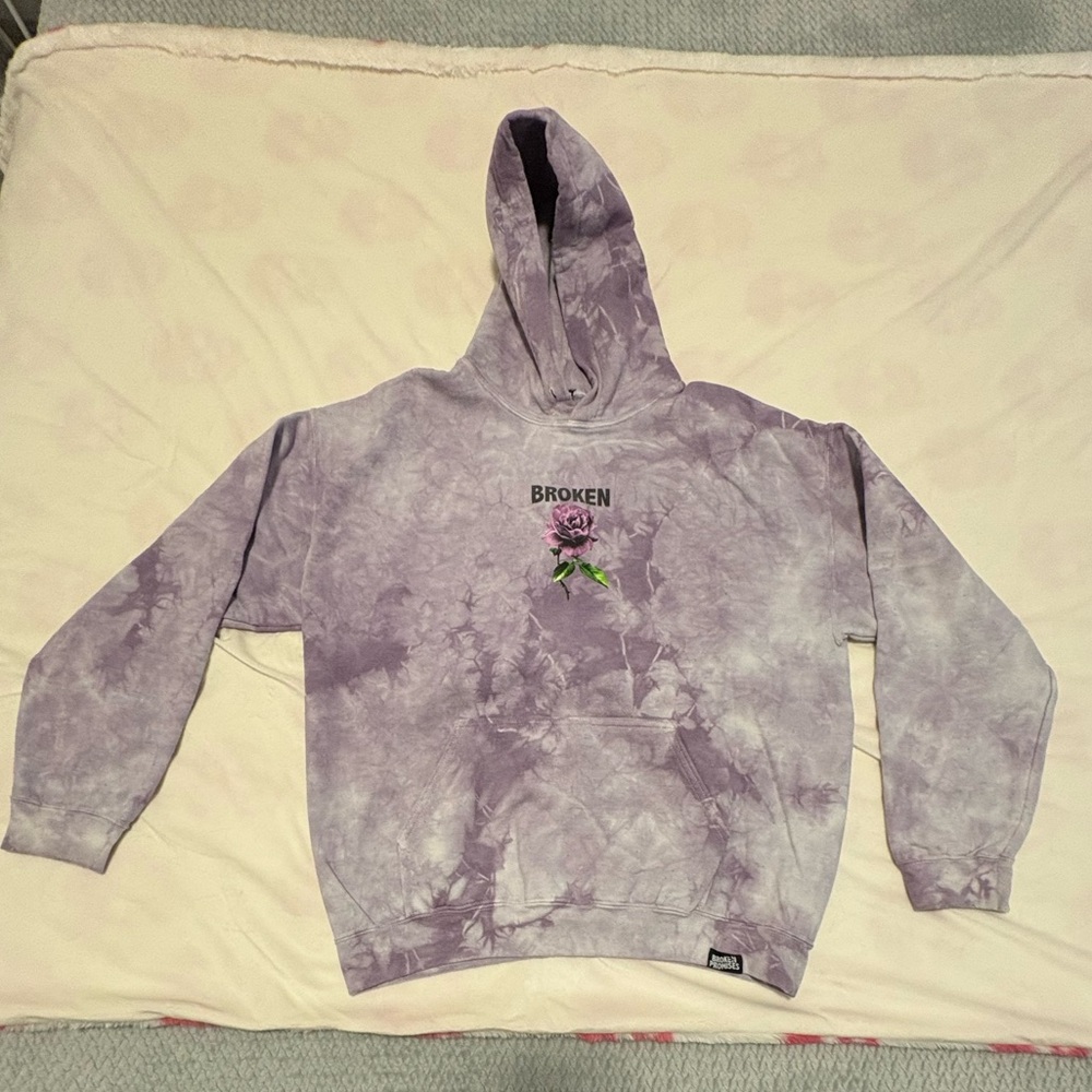 Zumiez Purple Tie-Dye Hoodie